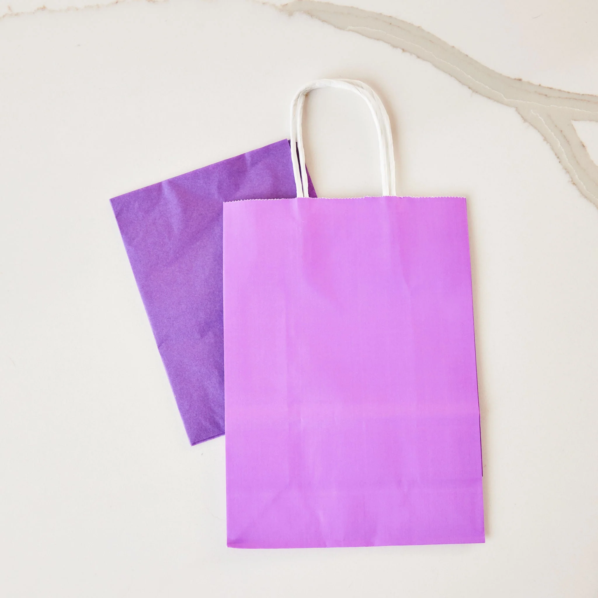 Purple Gift Bag with Handle - Image 3