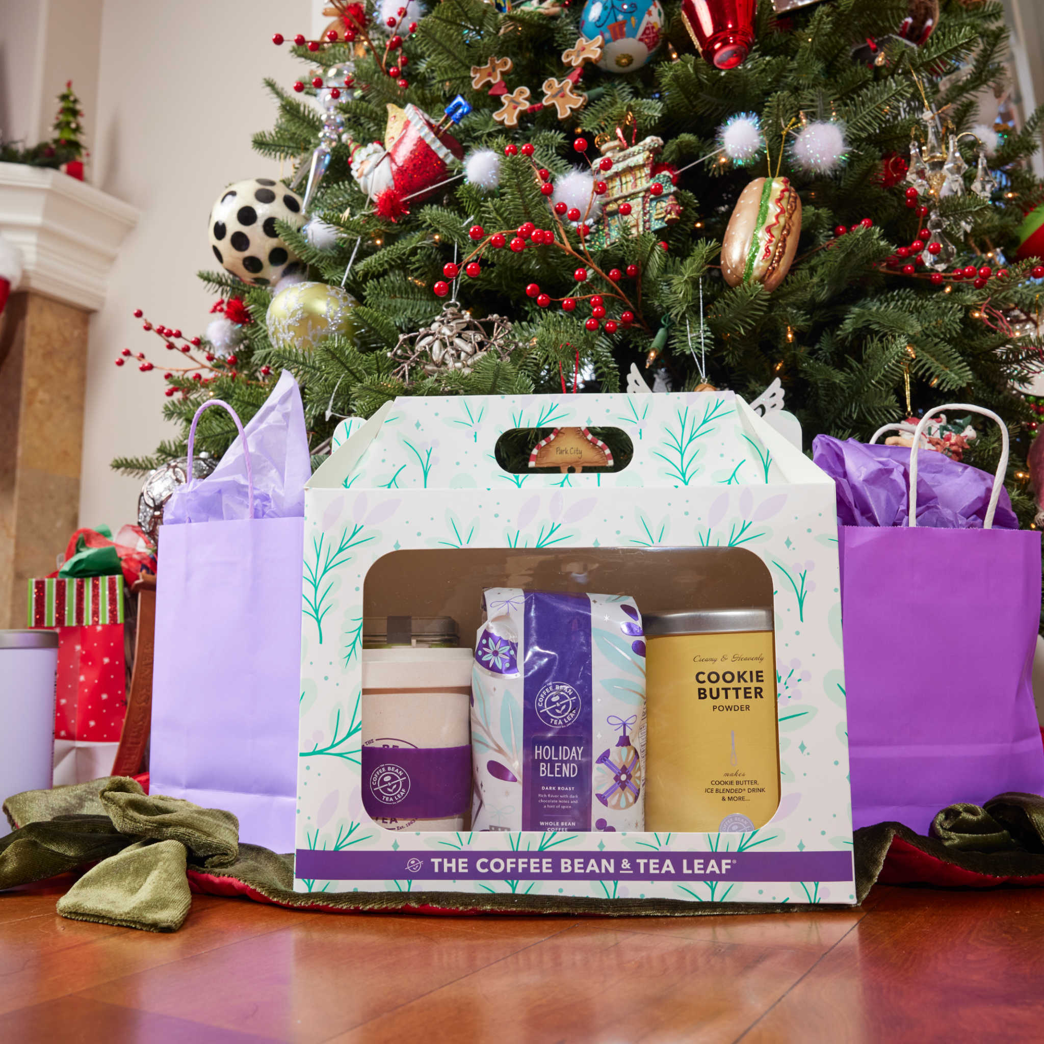 Purple Gift Bag with Handle - Image 5